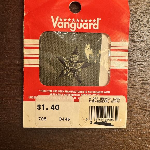 VTG New US Army Officer General Staff Insignia Cloth OD Subdued Sew On BDU Y2K - Picture 2 of 11